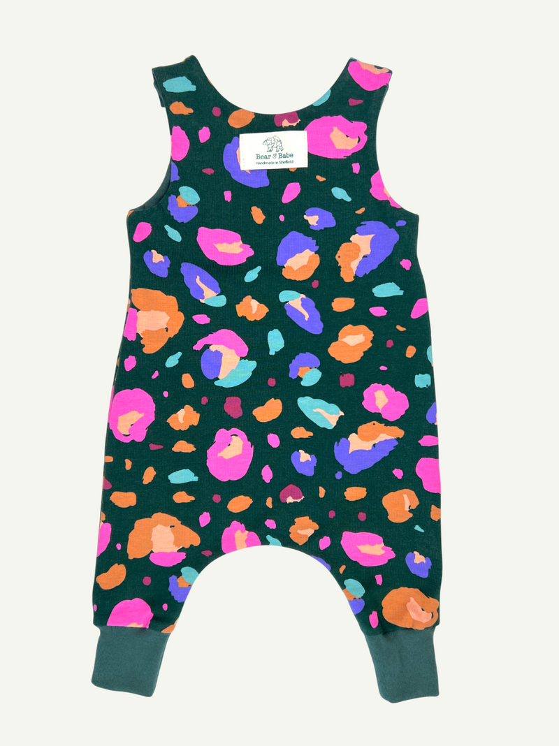 Retro Leopard Print Baby and Children's Romper