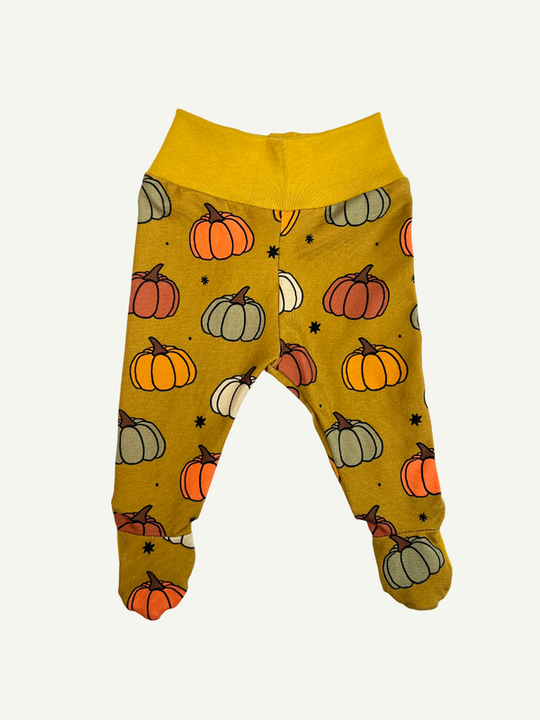 Ochre Pumpkins Baby and Children's Footed Leggings