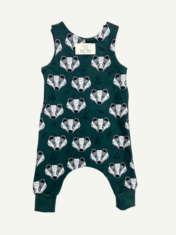 Green Badgers Baby and Children's Romper