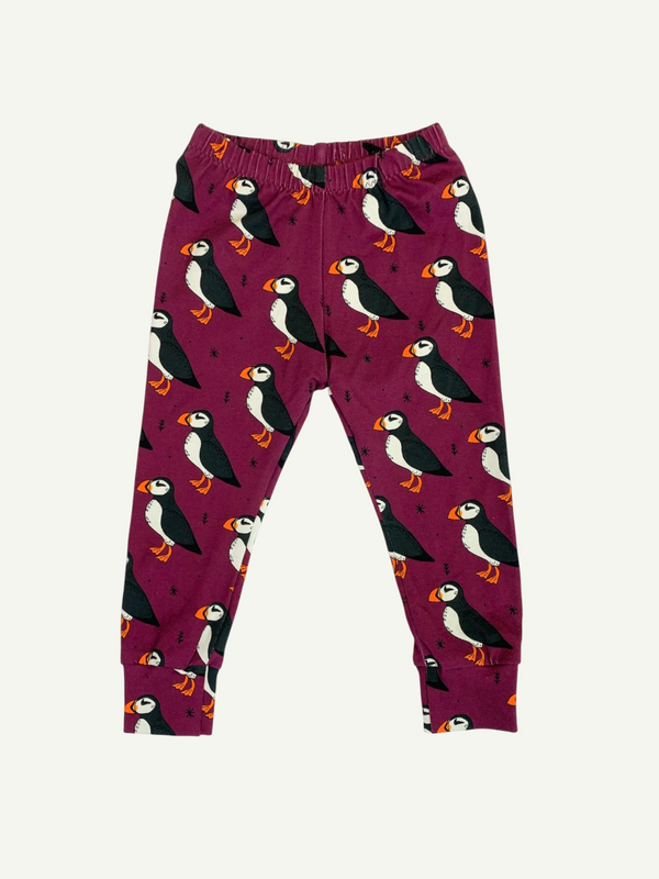 Plum Puffins Baby and Children's Leggings