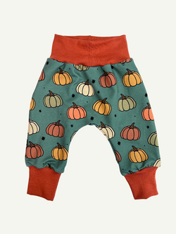 Khaki Green Pumpkins Baby and Children's Harem Pants