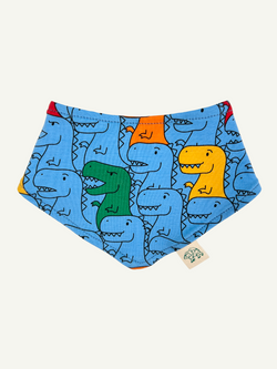 Blue T-Rex Baby and Children's Bib