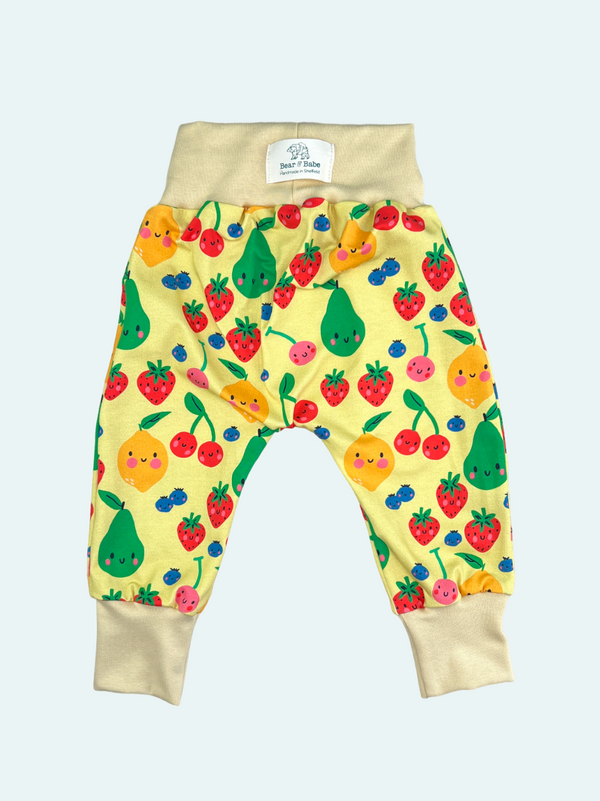 Yellow Fruits Baby and Children's Harem Pants