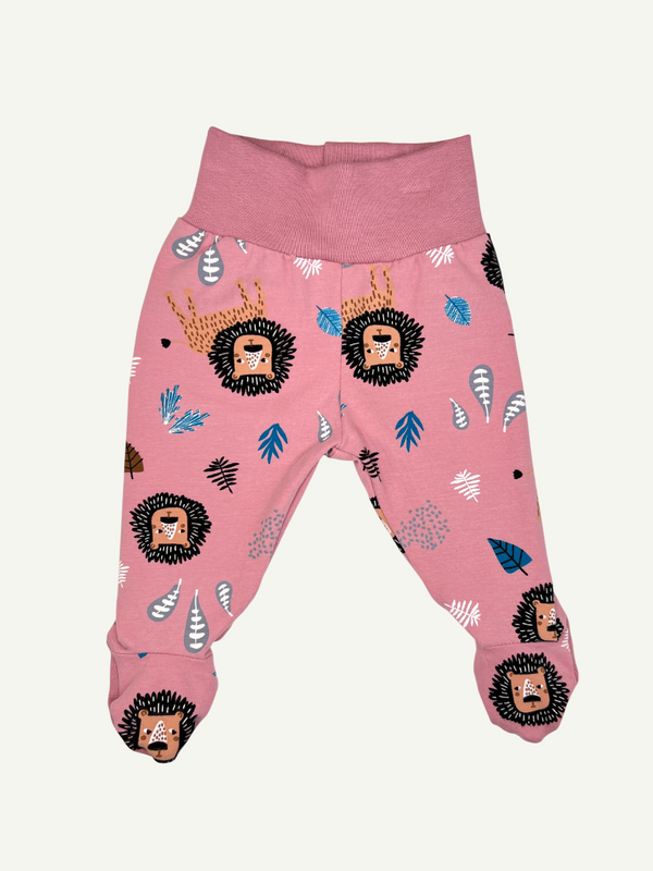 Rose Lions Baby and Children's Footed Leggings