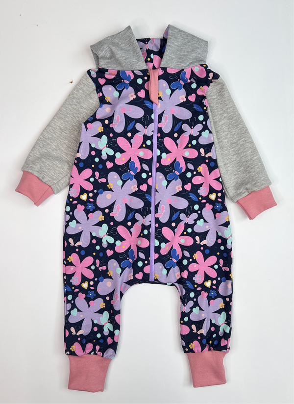 Midnight Luna Baby and Children's Hooded Romper