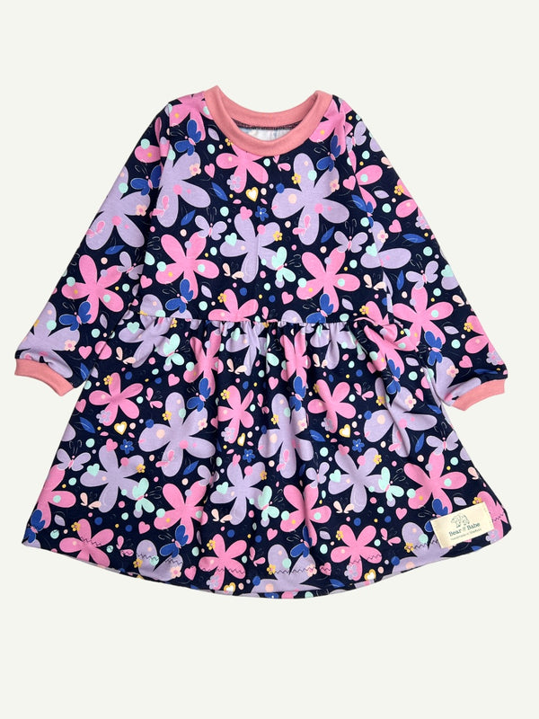 Midnight Luna Floral Baby and Children's Dress