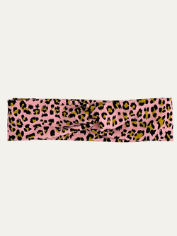 Pink Leopard Print Adult's Twist Headband