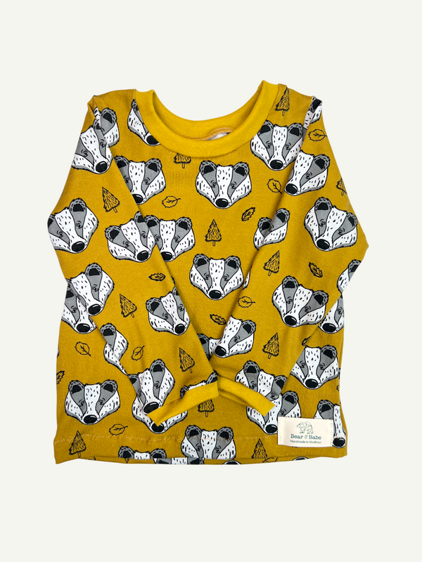 Ochre Badgers Baby and Children's Long Sleeved Tee