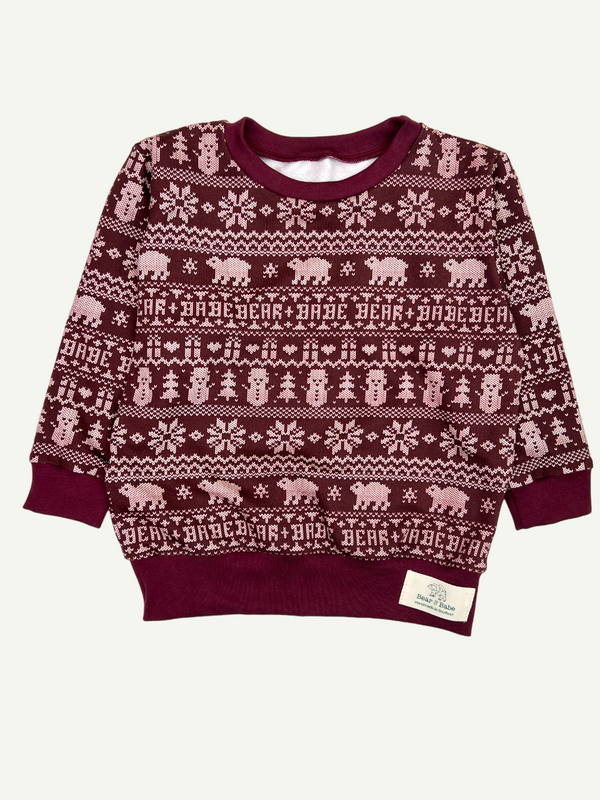 Red Bear & Babe Fair Isle Baby and Children's Sweater