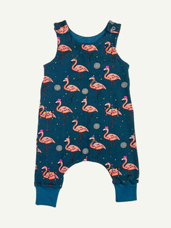 Flamingo Christmas Disco Baby and Children's Romper