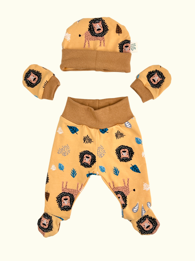 Yellow Lions Newborn Baby Set