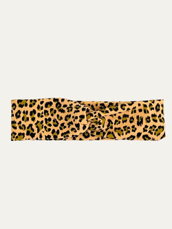 Yellow Leopard Print Adult's Twist Headband