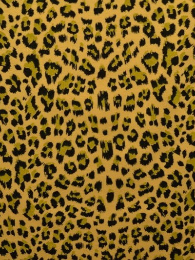 Yellow Leopard Print Baby and Children's Hooded Romper