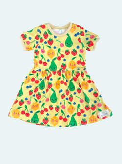 Yellow Fruits Baby and Children's Dress