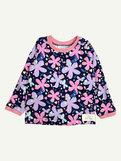 Midnight Luna Floral Baby and Children's Long Sleeved Tee