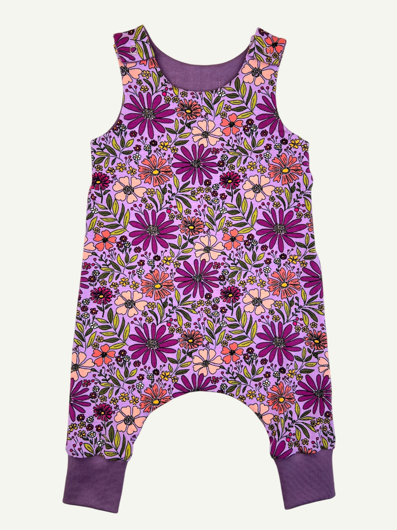 Purple Bloom Baby and Children's Romper