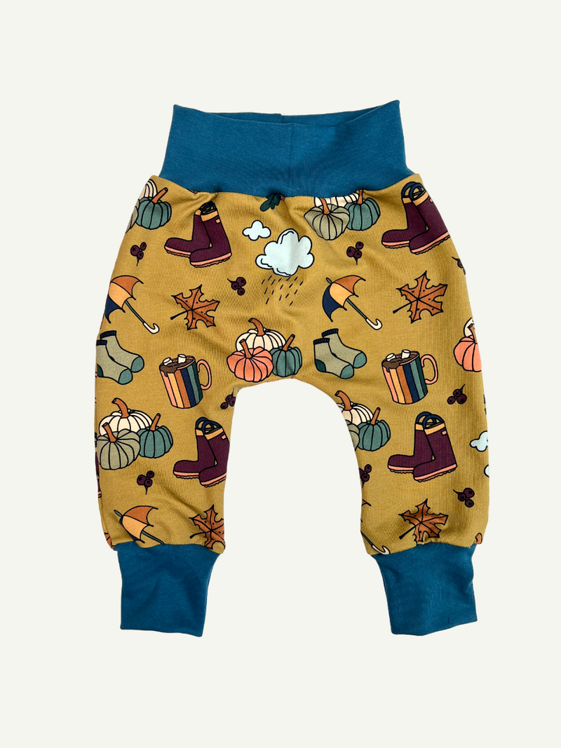 Ochre Autumn Days Baby and Children's Harem Pants