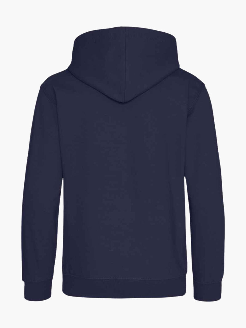 Navy Lightning Bolt Adult Cowl Hoodie