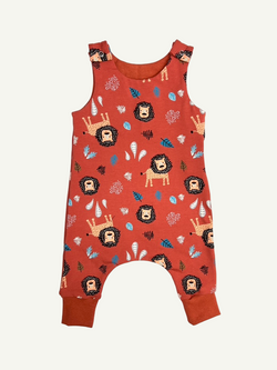 Rust Lions Baby and Children's Romper