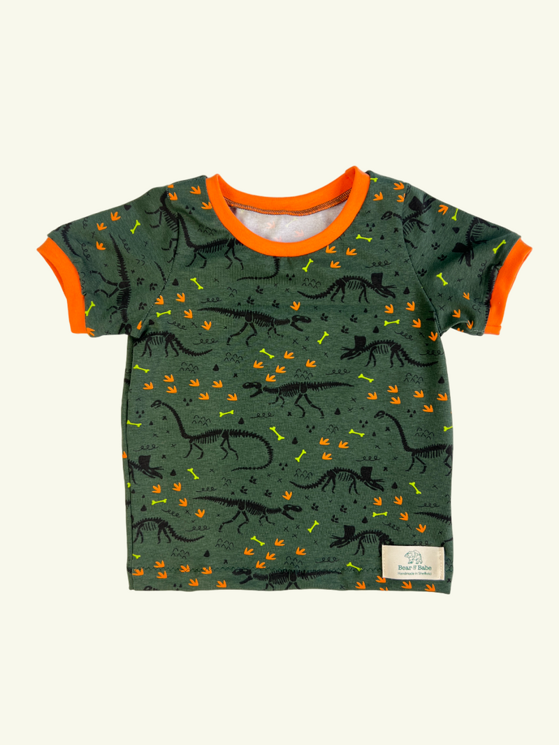 Dino Bones Baby and Children's T-shirt