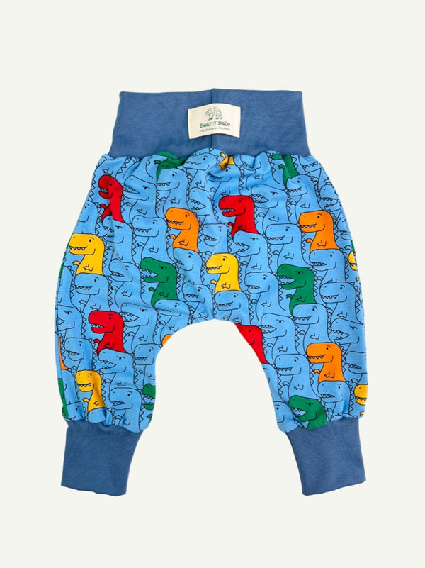 Blue T-Rex Baby and Children's Harem Pants