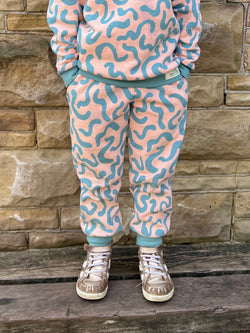 Pink Squiggles Baby and Children's Joggers