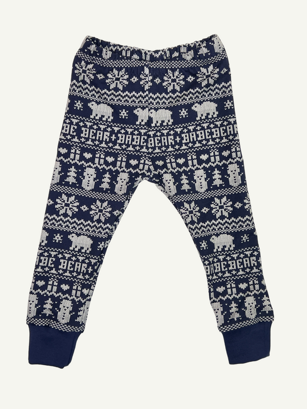 Navy Bear & Babe Fair Isle Baby and Children's Leggings