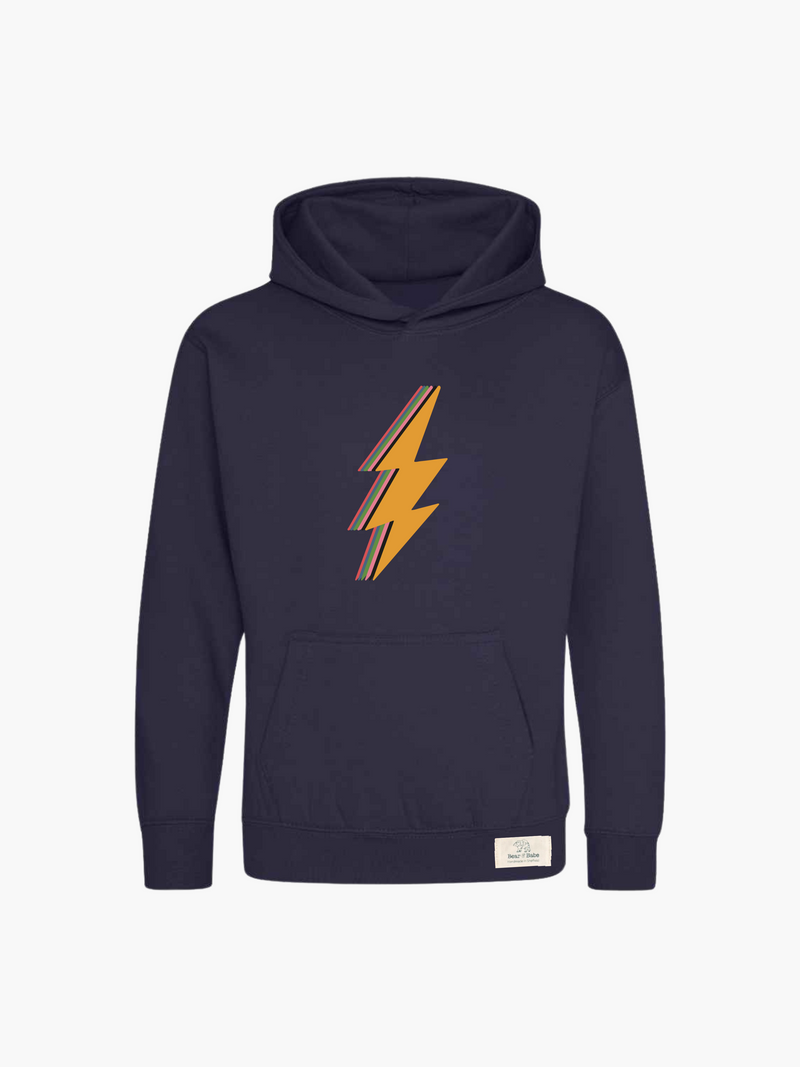 Navy Lightning Bolt Children's Hoodie