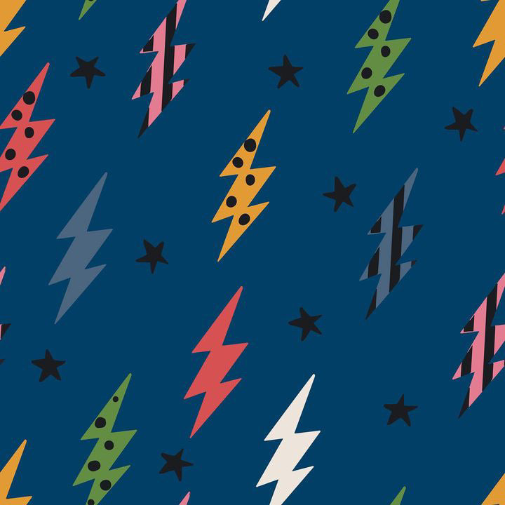 Navy Lightning Bolts Baby and Children's Leggings Outlet