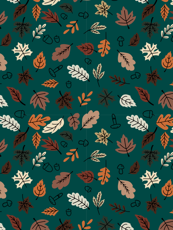 Green Autumn Leaves Baby and Children's Skirt