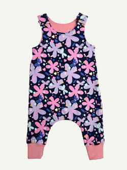 Midnight Luna Floral Baby and Children's Romper