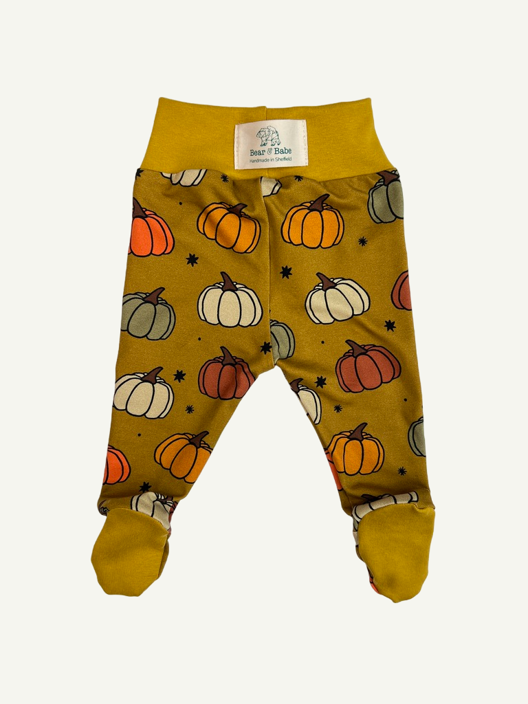 Ochre Pumpkins Baby and Children's Footed Leggings