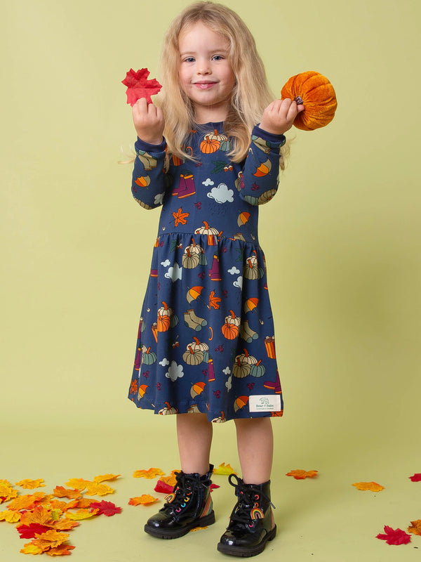 Blue Autumn Days Baby and Children's Dress