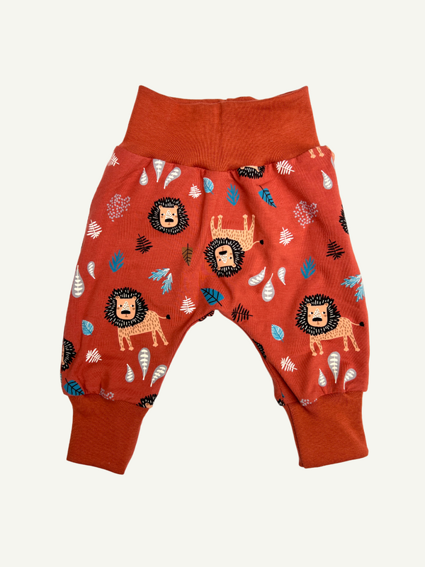 Rust Lions Baby and Children's Harem Pants