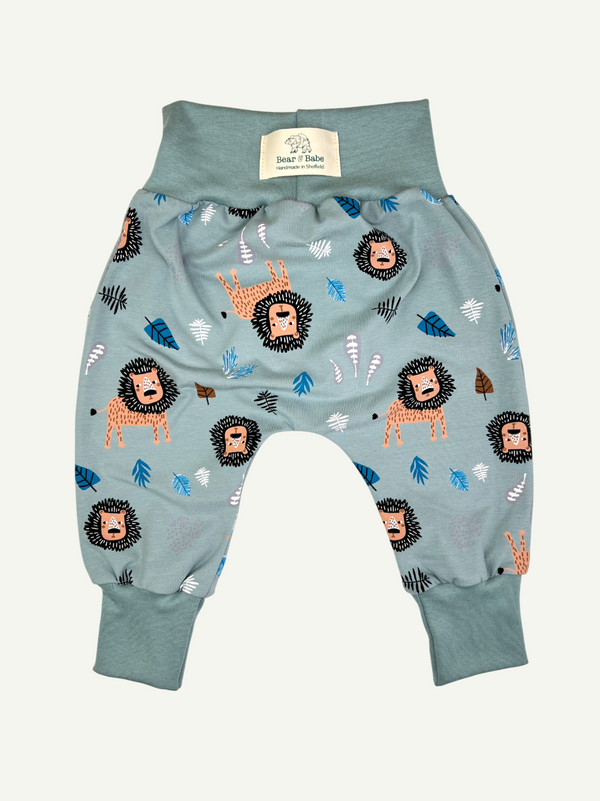 Mint Lions Baby and Children's Harem Pants