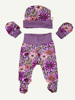 Purple Bloom Newborn Baby Set