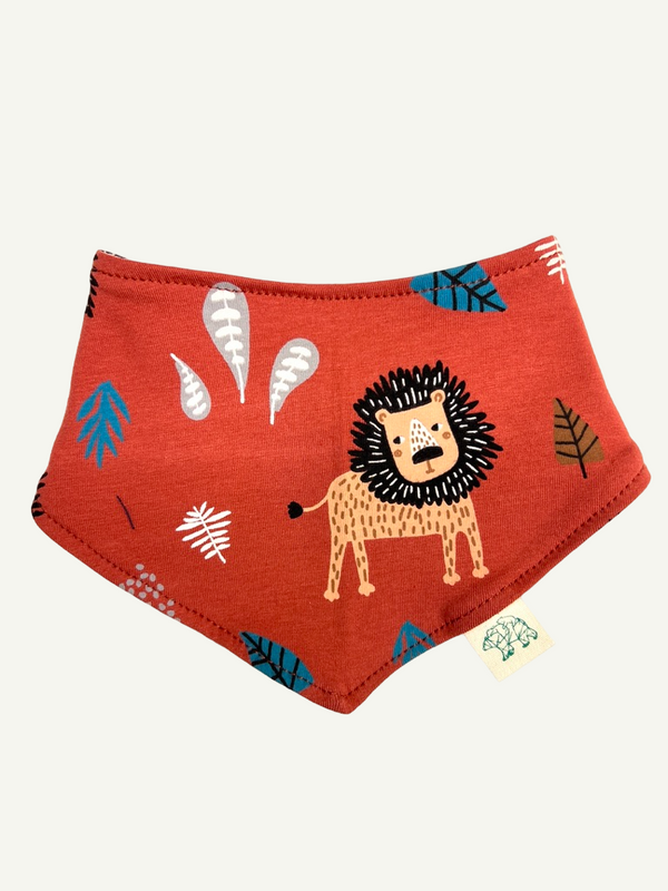 Rust Lions Baby and Children's Bib