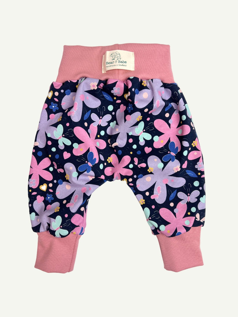 Midnight Luna Floral Baby and Children's Harem Pants