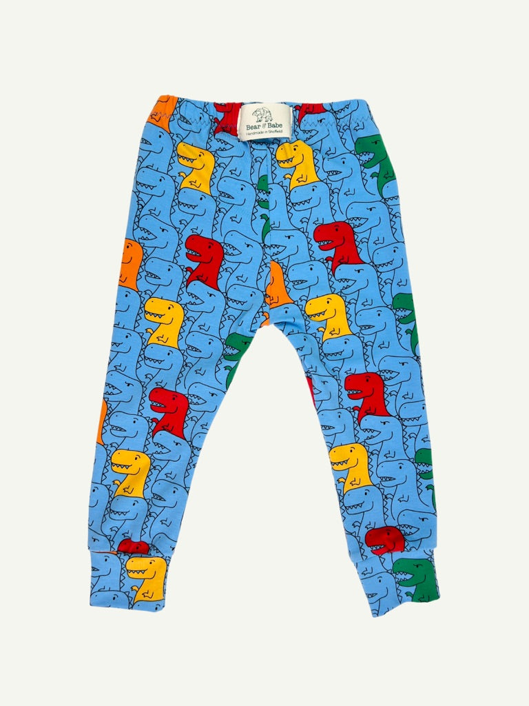 Blue T-Rex Baby and Children's Leggings