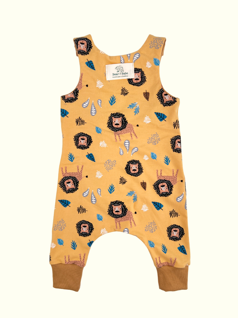 Yellow Lions Baby and Children's Romper
