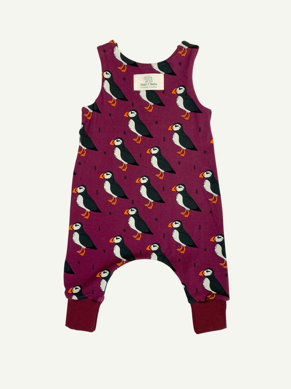 Plum Puffins Baby and Children's Romper