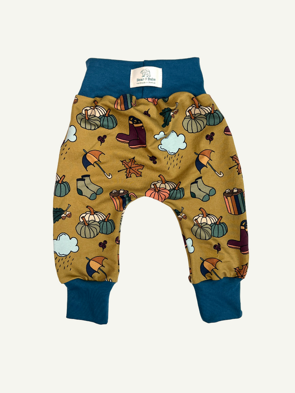 Ochre Autumn Days Baby and Children's Harem Pants