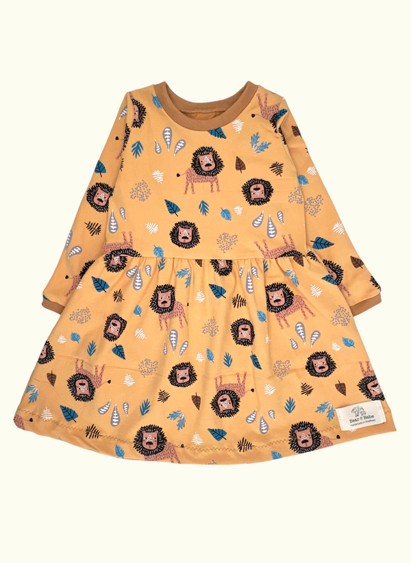 Yellow Lions Baby and Children's Dress