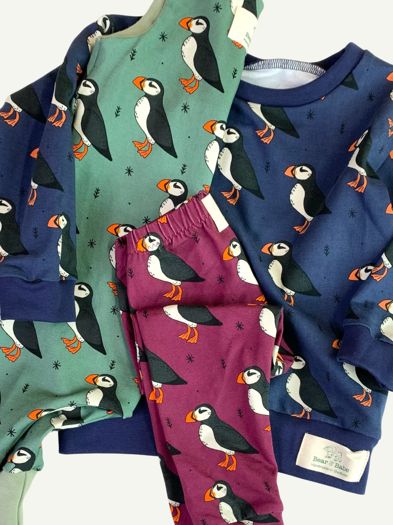 Blue Puffins Baby and Children's Sweater