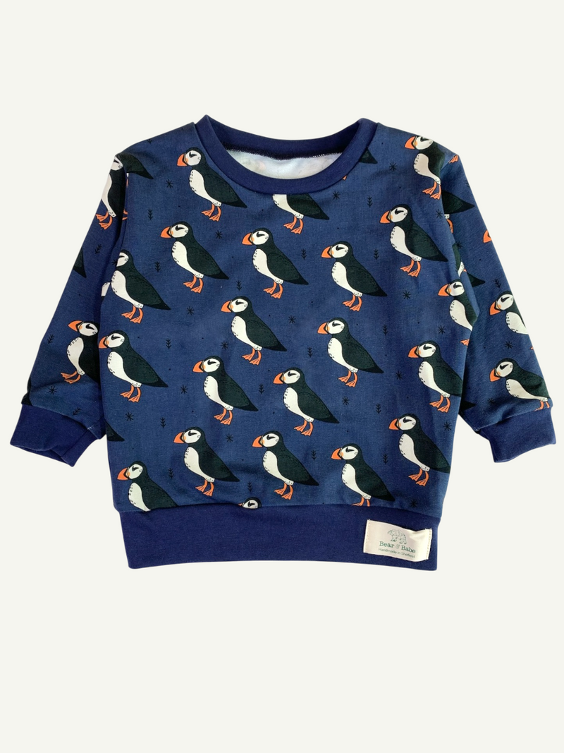 Blue Puffins Baby and Children's Sweater