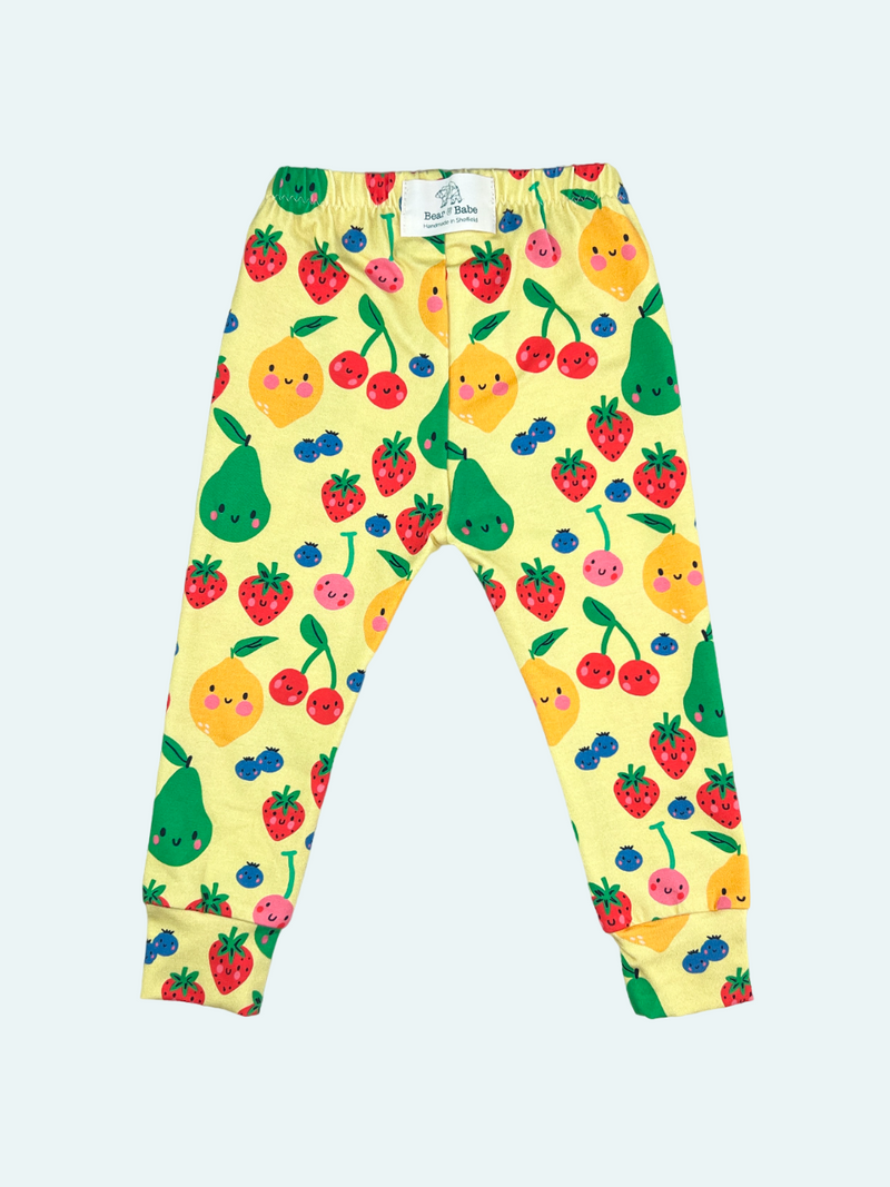 Yellow Fruits Baby and Children's Leggings