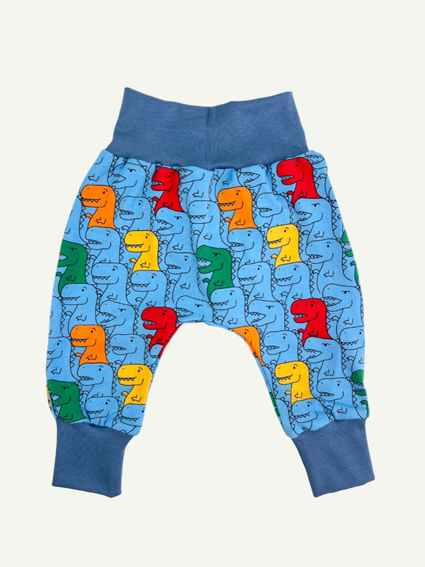 Blue T-Rex Baby and Children's Harem Pants