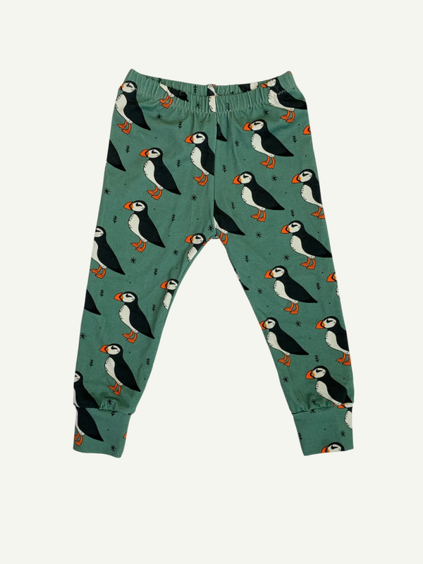 Green Puffins Baby and Children's Leggings