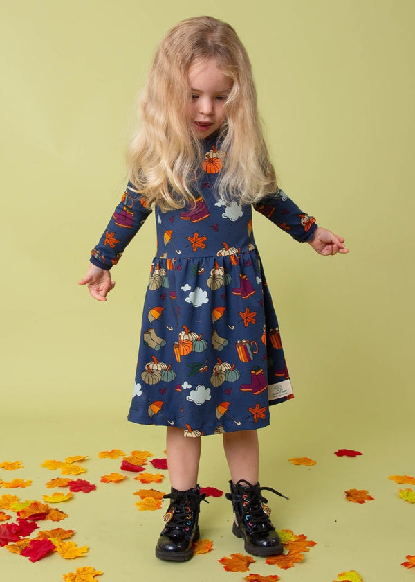 Blue Autumn Days Baby and Children's Dress