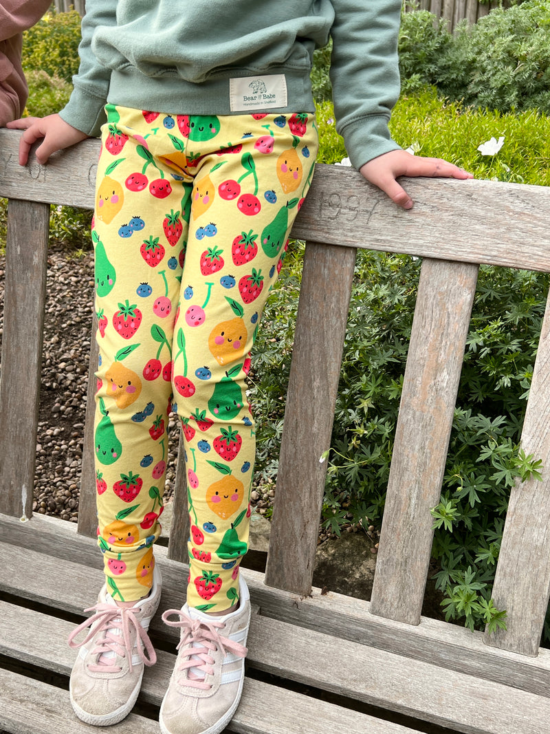 Yellow Fruits Baby and Children's Leggings